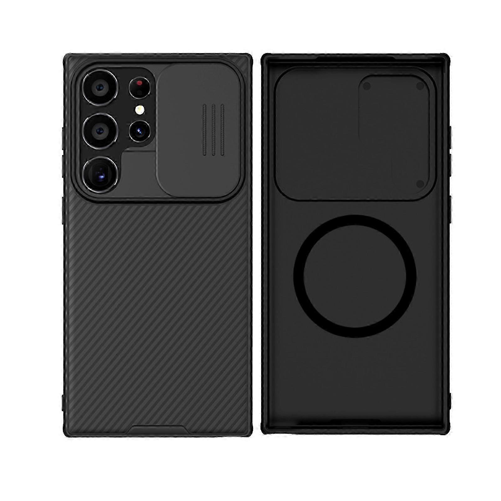 Compatible for Samsung Galaxy S24 Magsafe Case with Slide Camera Cover, Slim Fit Thin Protective Shockproof Cover