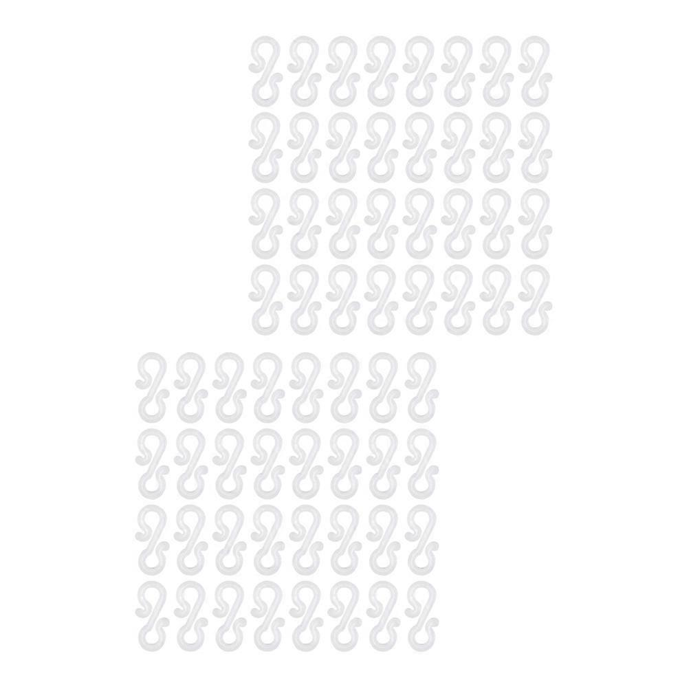 Small Plastic Christmas Light Clips S Hooks for Indoor Outdoor String Lights Decoration Easy Install Lamp Holders for Trees Gutters Festival Parties