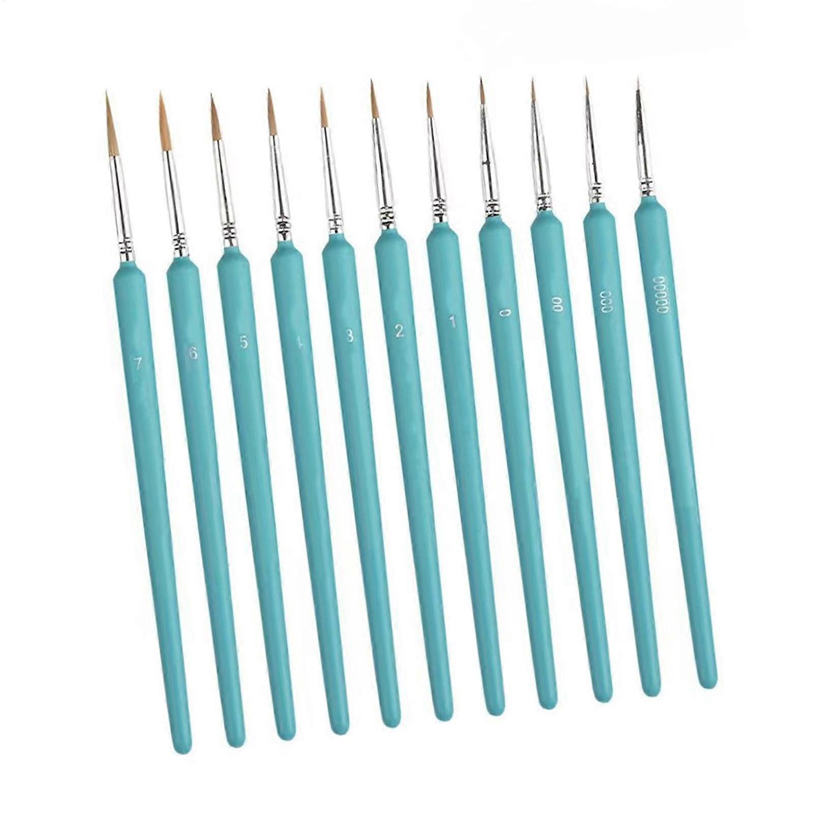 Ölmalpinsel, multifunktionales Liner-Pinselset, 11-teiliges Zeichenzubehör, feine Detaillierungswerkzeuge für Zuhause, Schule, Studio.