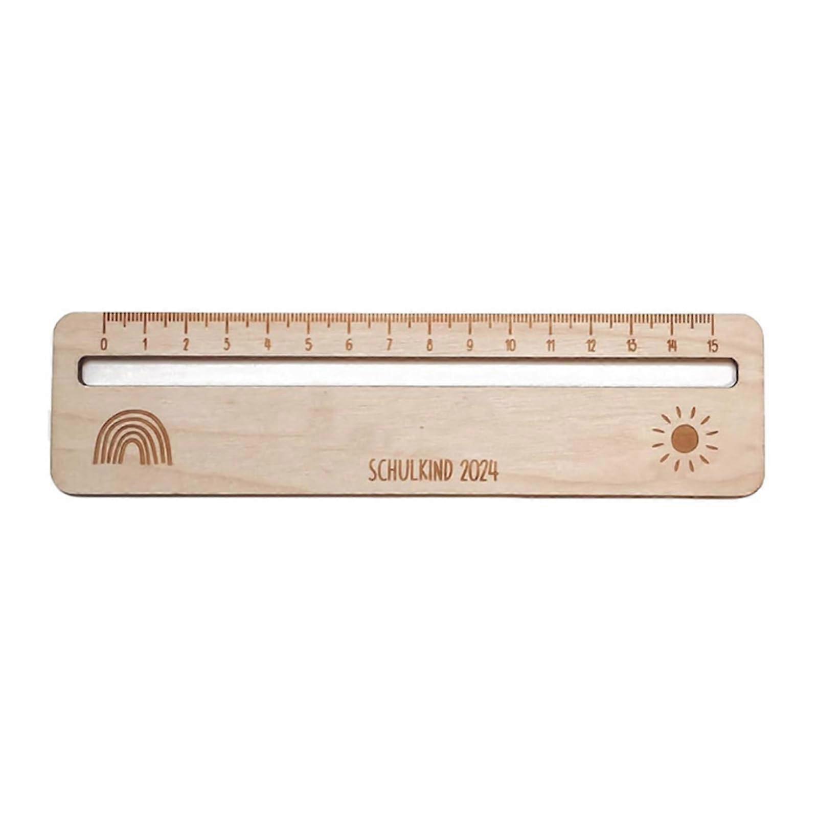 Wooden Ruler for Children - Drawing and Learning Tool for Classrooms - Type C Reading Ruler for Kids - Educational Materials