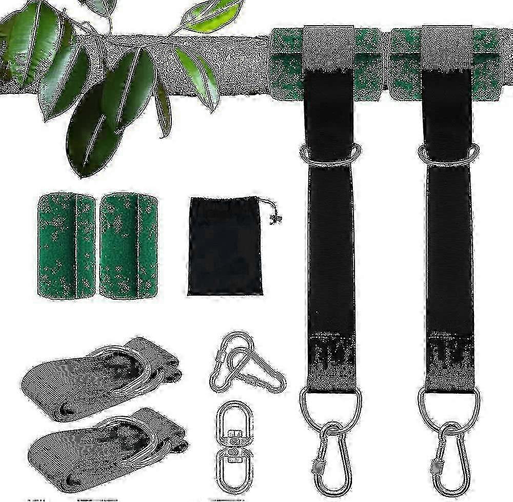 Tree Swing Hanging Straps Kit 2x5ft Heavy Duty Swing Hanger με Carabiners, Tree Protectors hwy