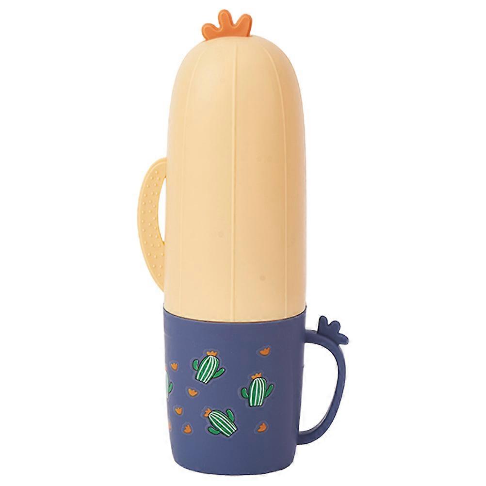 Travel Toothbrush Holder Portable Toothpaste Container Modern Appearance ABS Material 8.5×2×2in 1Pack