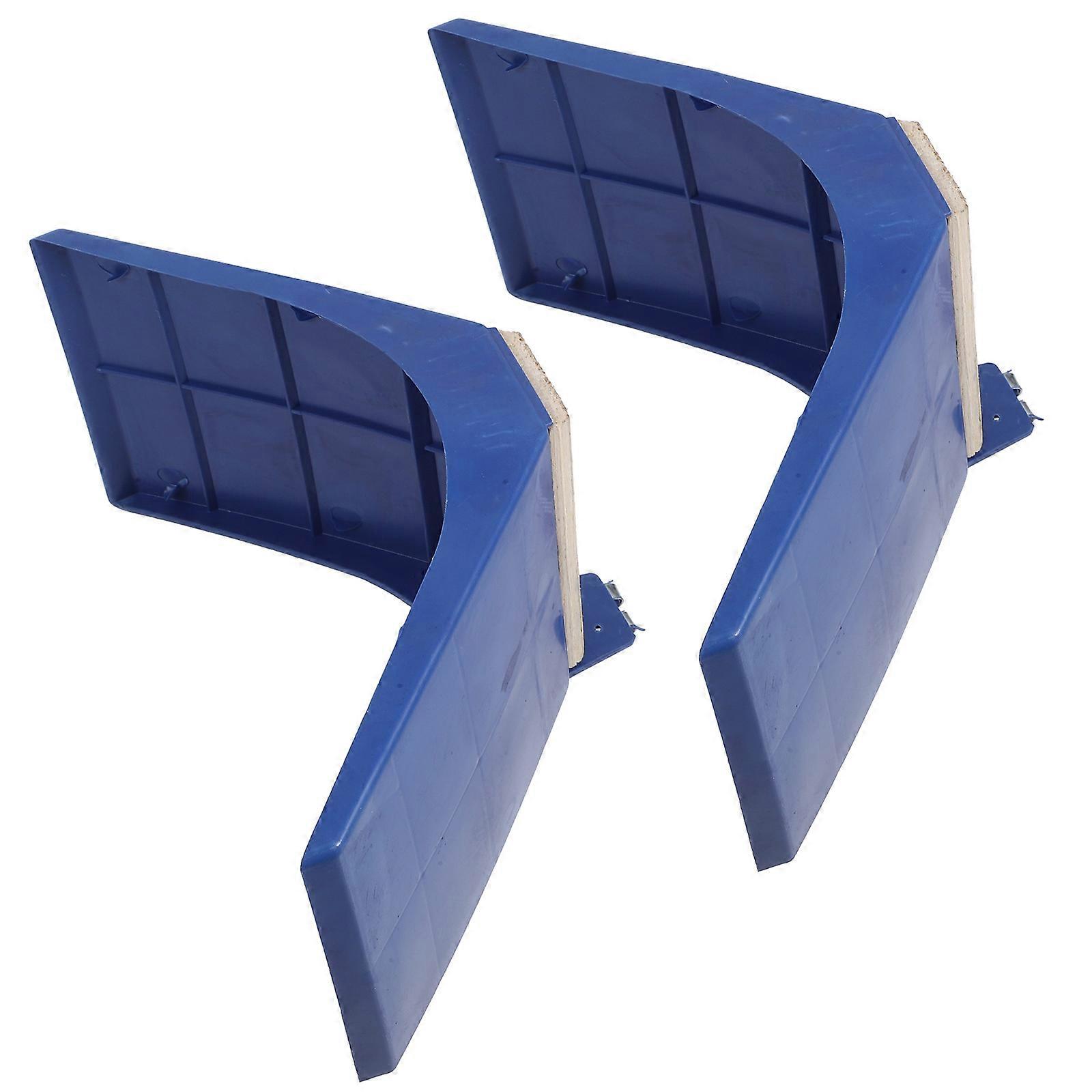 Blue MultiFunctional Pigeon Stand and Parrot Training Rack for Pet Use Made of Safe Plastic and Wood, 2pcs