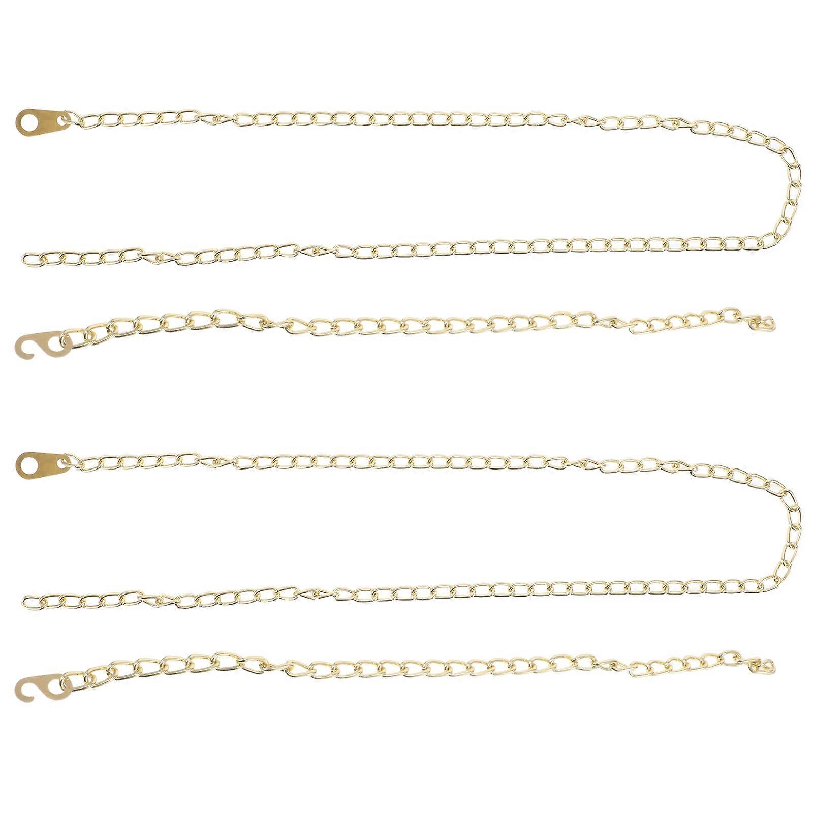 4pcs Heavy Duty Metal Clock Chains for Mechanical Floor & Wall Clocks – Vintage Replacement with Enhanced Stability for Accurate Timekeeping