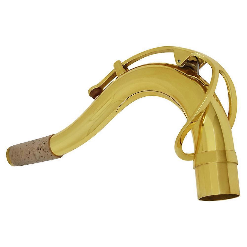 Τενόρο Σαξόφωνο Bend Neck Instrument Επάργυρος Ορείχαλκος 27.5mm Ανθεκτικοί Μουσικοί 1Pack
