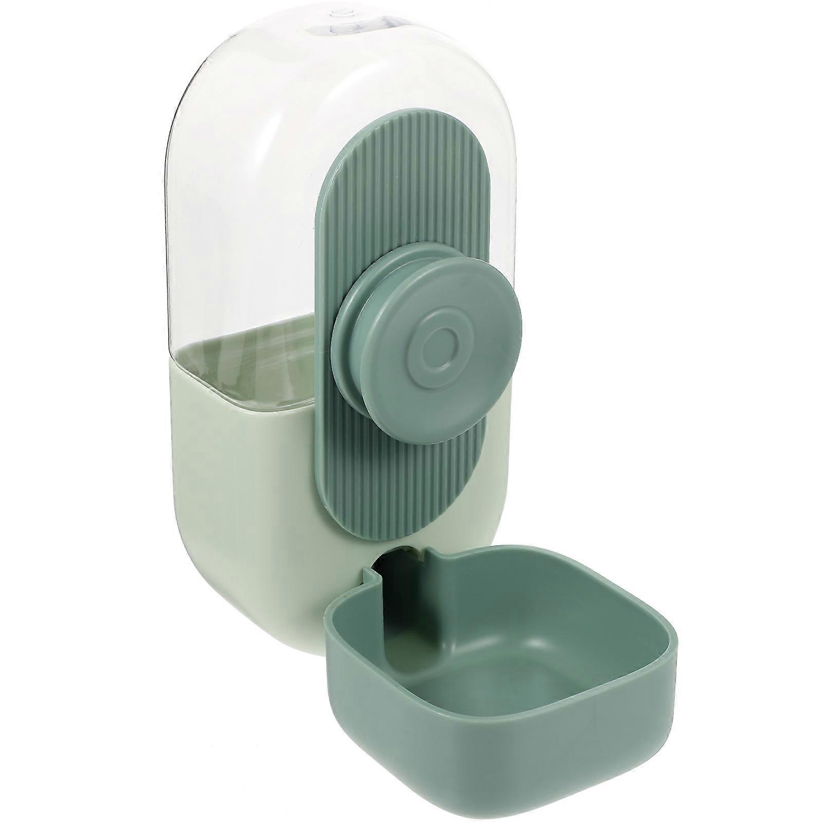 Auto Pet Feeder Mint Green Wear Resistant Leak Proof Design with View Window for Cats and Dogs Household Use Cage Accessories