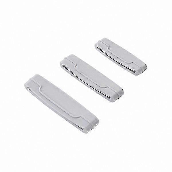 3-Piece Manual Toothpaste Tube Squeezer for Easy Paste Dispensing in Bathroom - Grey