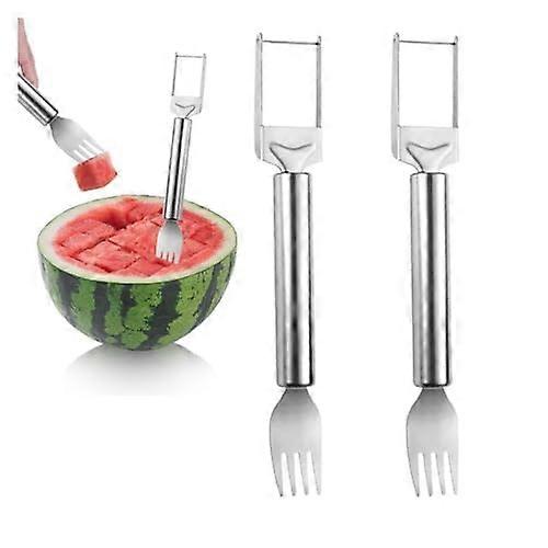 Watermelon Slicer and Fork Stainless Steel Cutting Tool