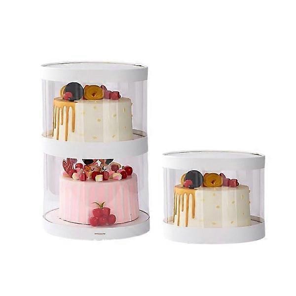 10 Stück transparente runde Muffinboxen Geburtstagsfeier Dessert Verpackung Behälter.