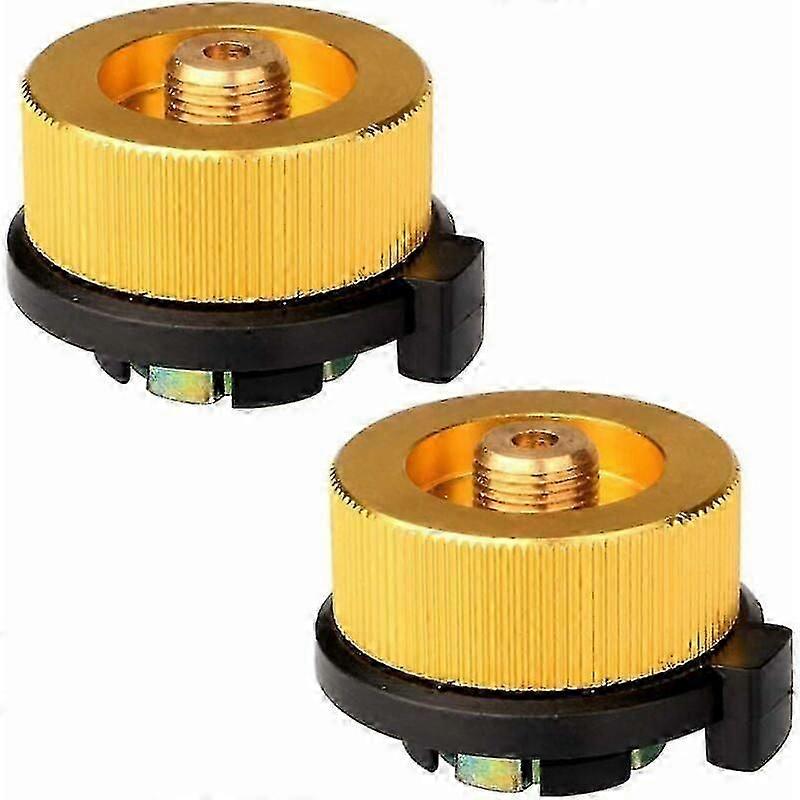 2pcs piccolo fornello da campeggio adattatore bombola del gas adattatore valvola del gas cartuccia ugello adattatore per fornello a gas campeggio gear