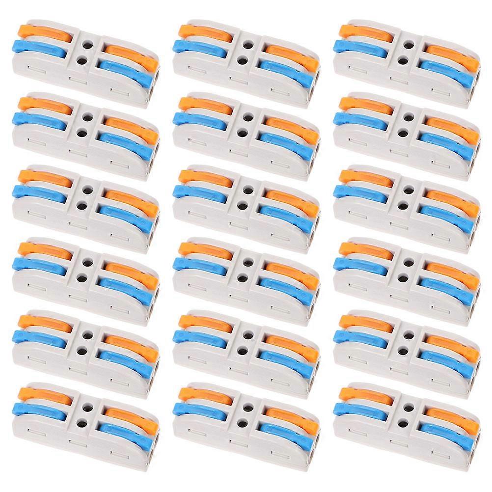Electrical Connector Block 18Pcs White Quick Electrical Projects Compact Wire Splice Lever Wire Connector