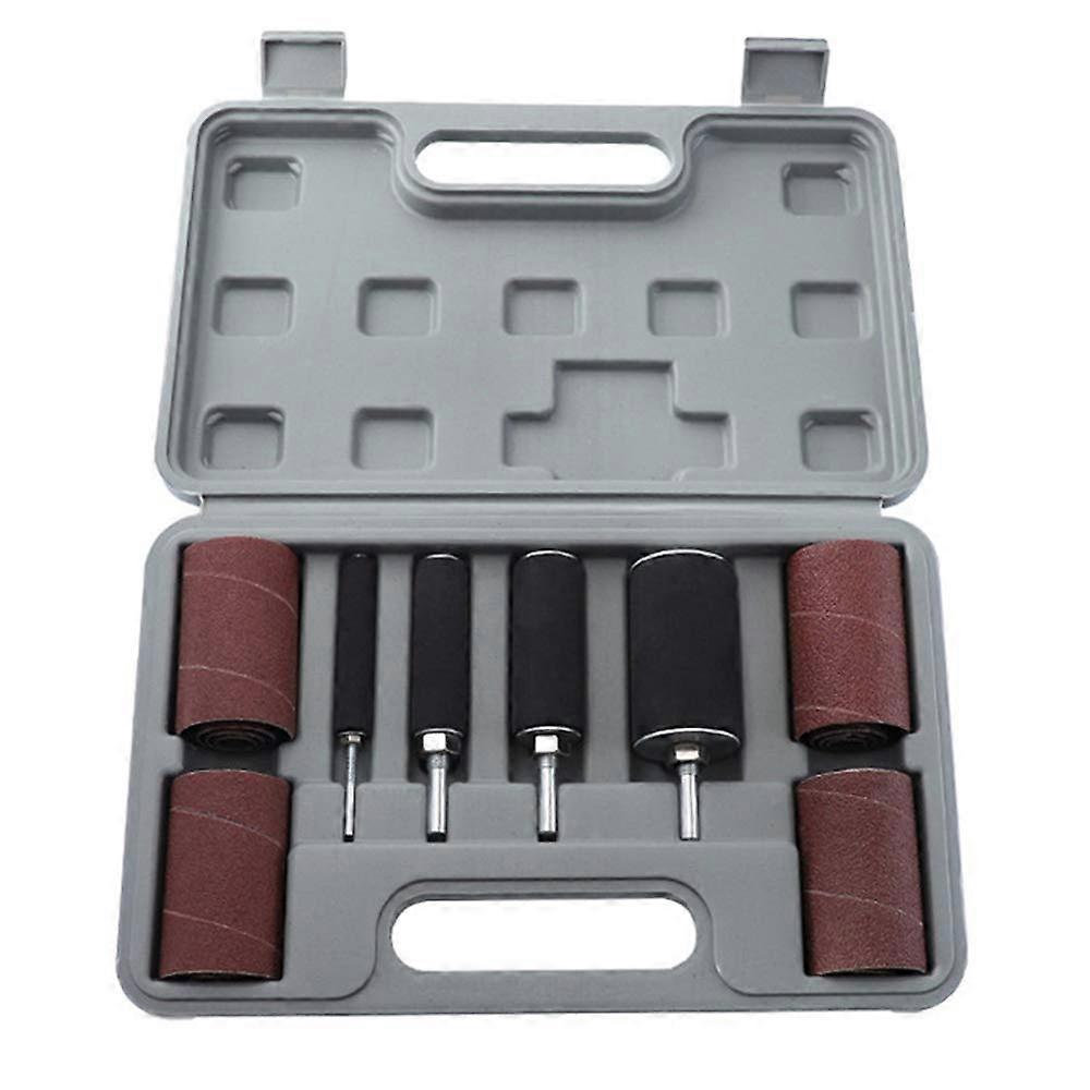 Drum Kit Sanding Belt Sandpaper with Spindle Casing for Drill Machines with Drill