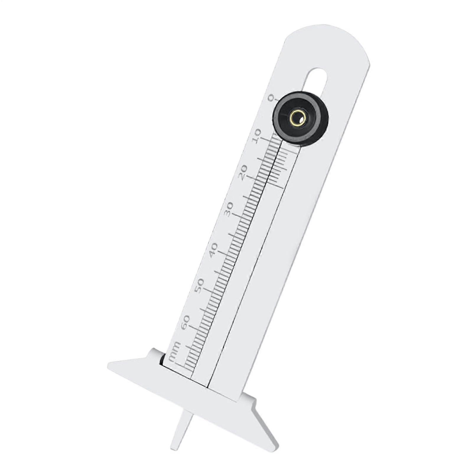 Tread depth gauge, tire tread depth measuring tool, precise Tshaped measuring gauge for car motorcycle outdoor maintenance inspection monitoring.