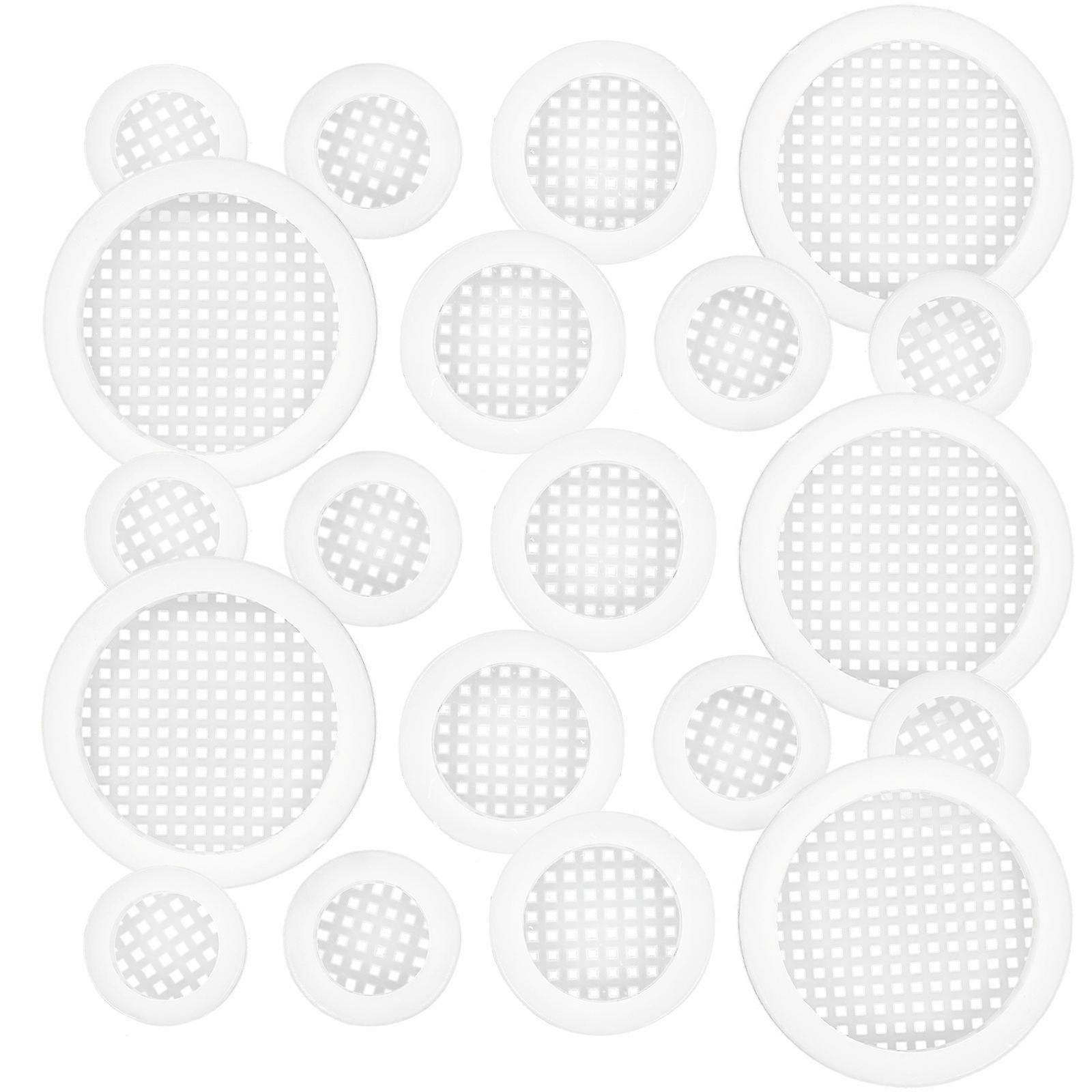 White PP Vent Cover for Home with Durable Design and Decorative Function 6mm Round Hole