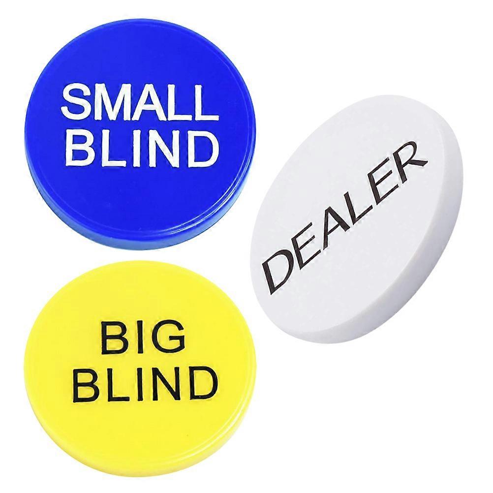 Multi Colored Chips Game Accessories For Kids Tournament Style 3Pcs