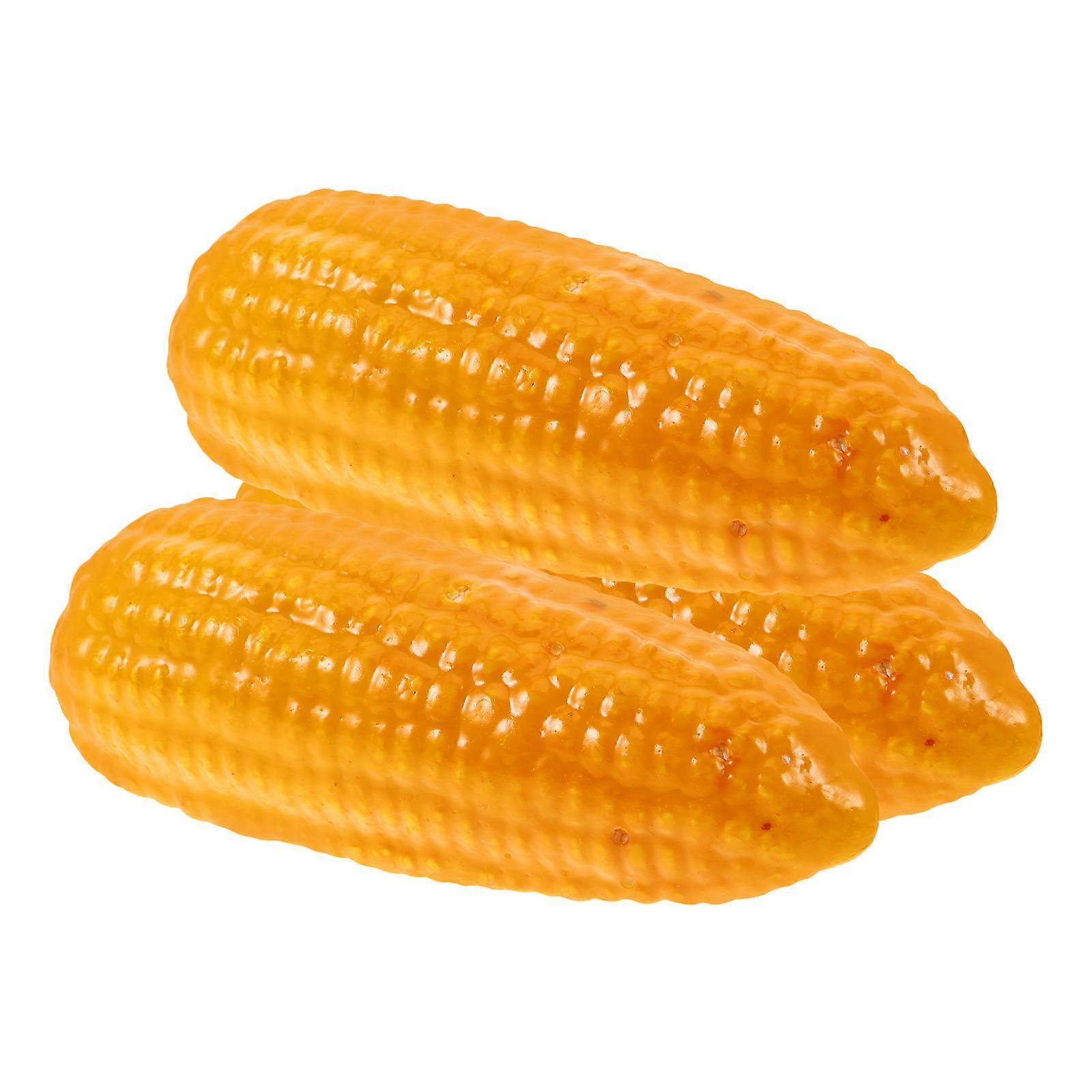 Simulation Corn Model Versatile Prop Design For Decoration Lifelike Corn 3Pcs