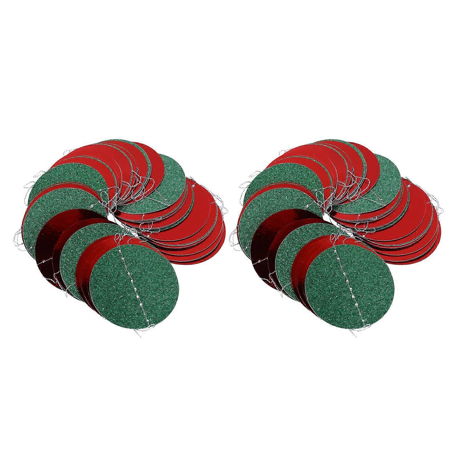 2pcs points ronds décoration de fête bannières suspendues cadeaux de fête fournitures