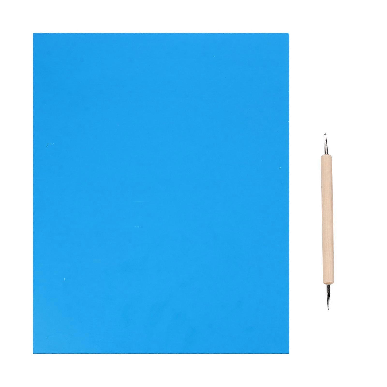Blue Sewing Tracing Paper for Cross Stitch Transfer Patterns on Fabric Wood and Clay 10Pcs