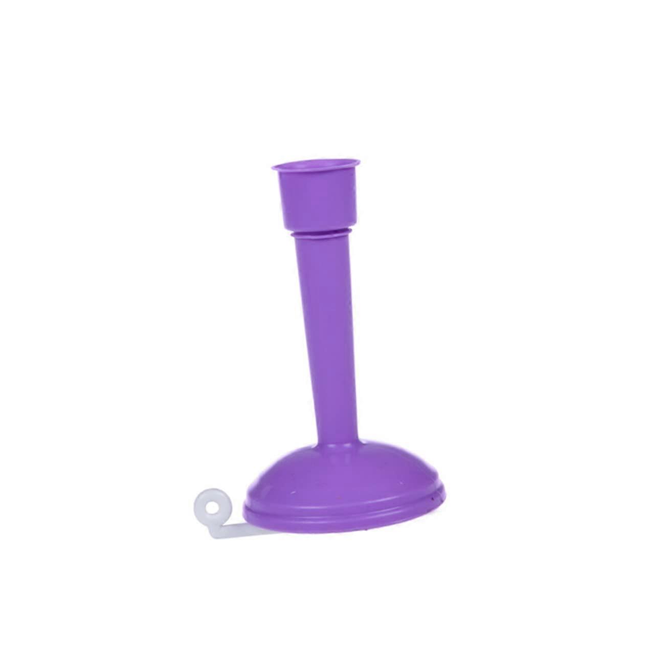 Adjustable Water-Saving Shower Head with Filter, Rotatable Faucet Attachment for Kitchen and Bathroom, Short Purple Design