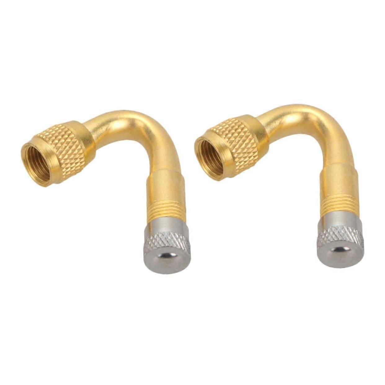 Valve Extensions 2-Pack, Multifunction Tire Extensions for Motorcycles, Cars, and RVs, Rust-Resistant Copper