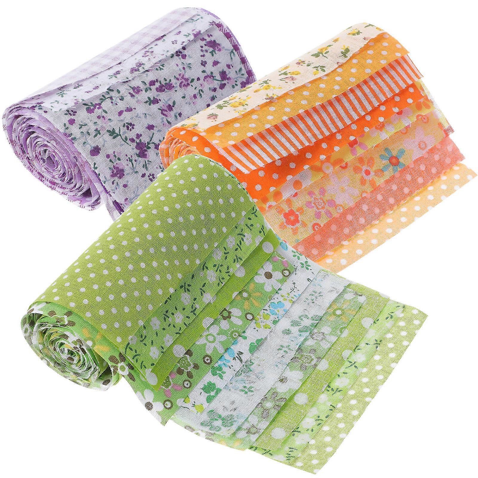 DIY Craft Fabric 28Pcs Assorted Color For Sewing And Quilting Handmade Projects 10*100cm Rectangular Strips