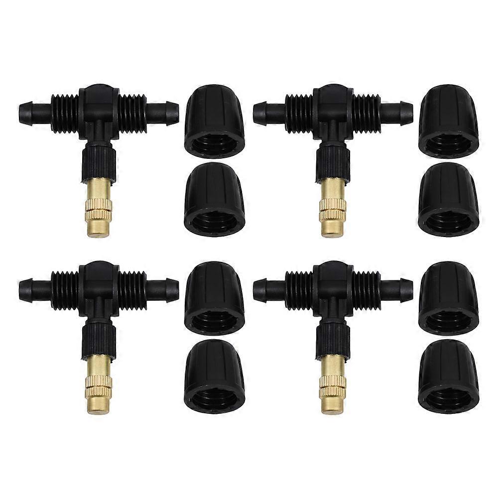 Black Copper Atomizer Sprinkler Heads for Efficient Garden Spraying with Adjustable Spray Angle 4