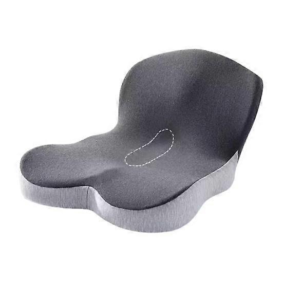 Seat Cushion with Back Support Memory Foam Butt Cushion Lumbar Support Sciatica Relief Cushion with Backrest for Office Home Travel