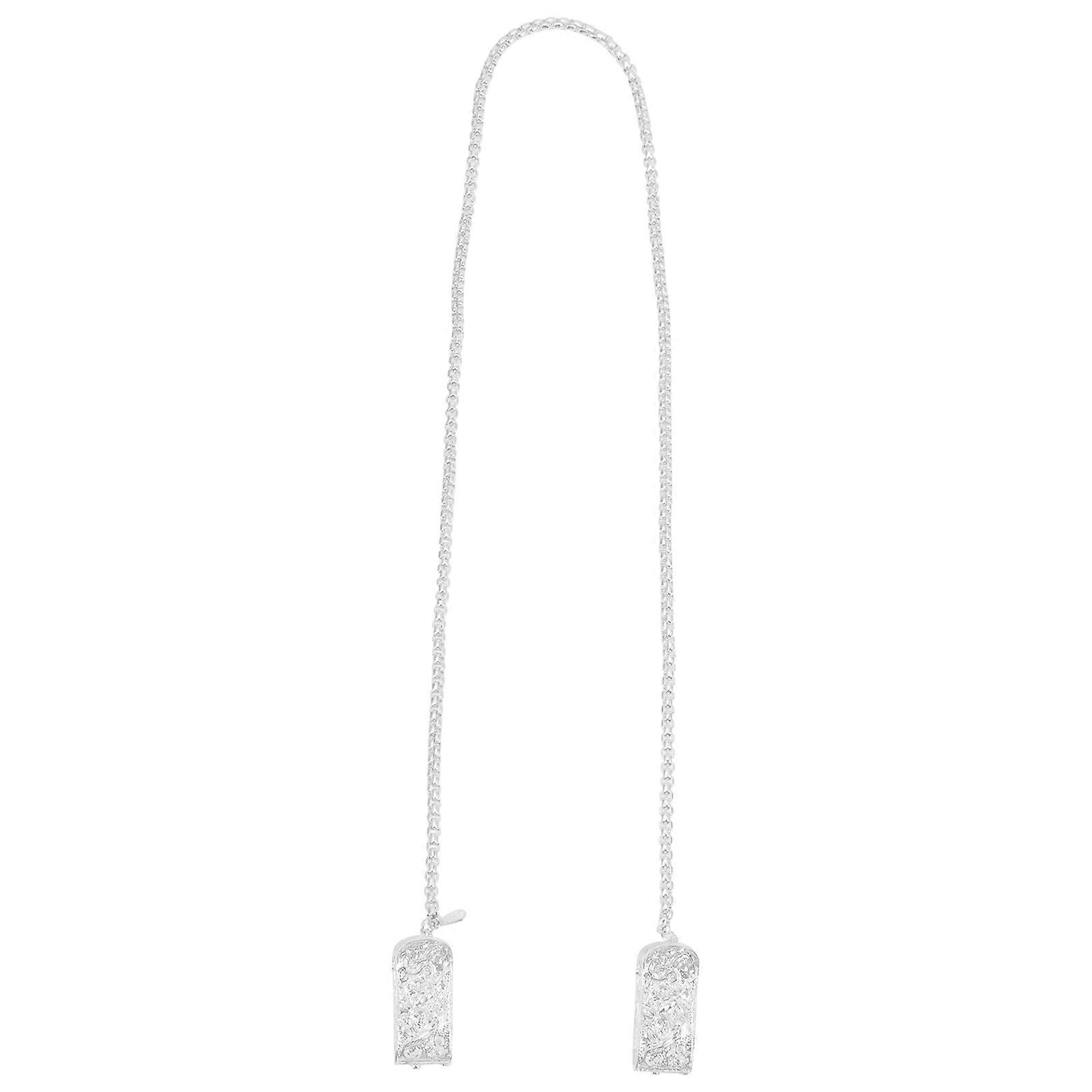 Alloy Bib Clip Chain Holder for Comfortable Dining, Durable and Versatile Use as Towel or Mask Holder