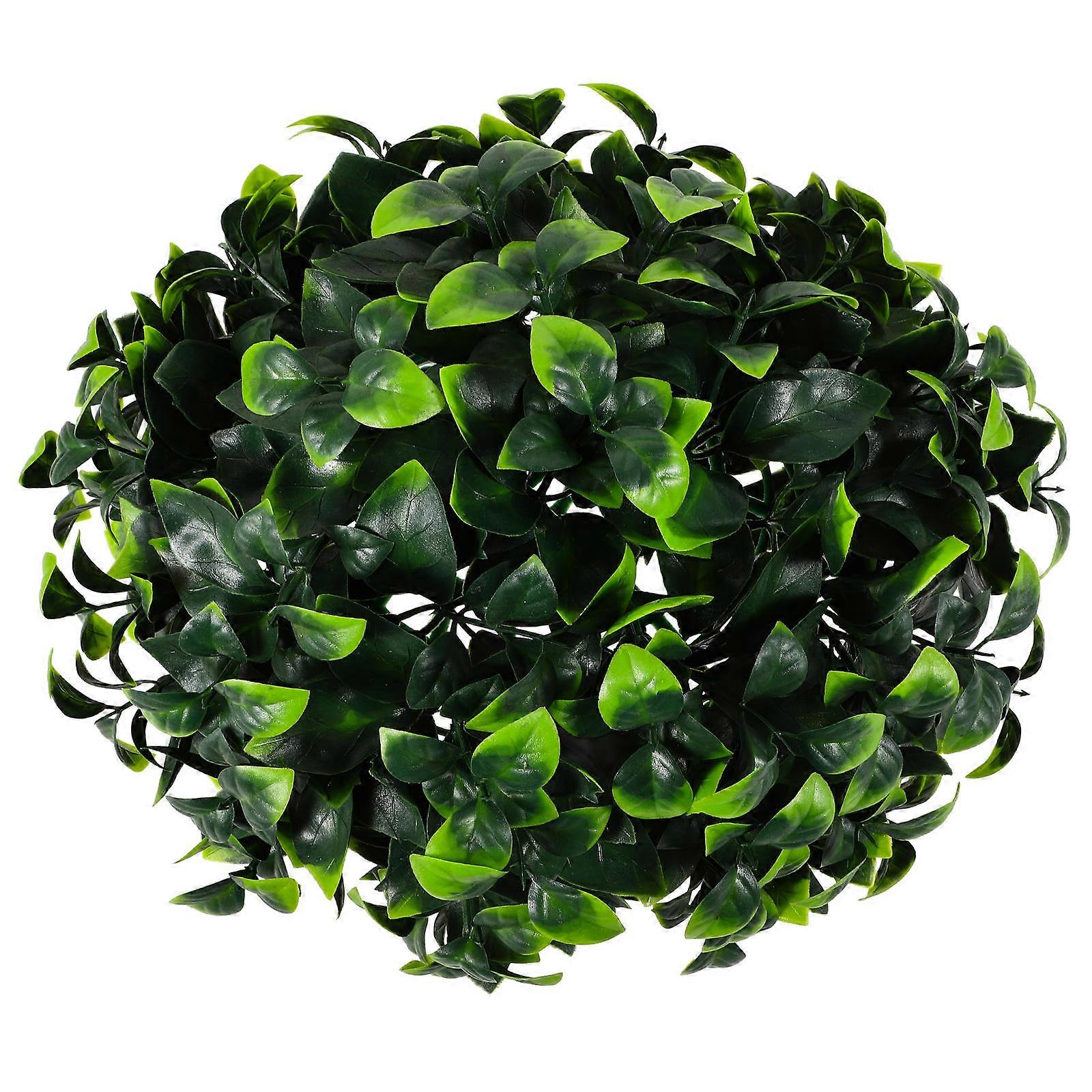 Artificial Hanging Plant Ball for Decor Made of Plastic in Green Color Realistic Topiary 30cm