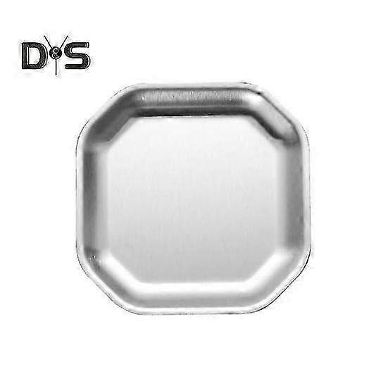 Thickened Washable Stainless Steel Dessert Plates - Practical Dinner Plates in Various Sizes for Everyday Use