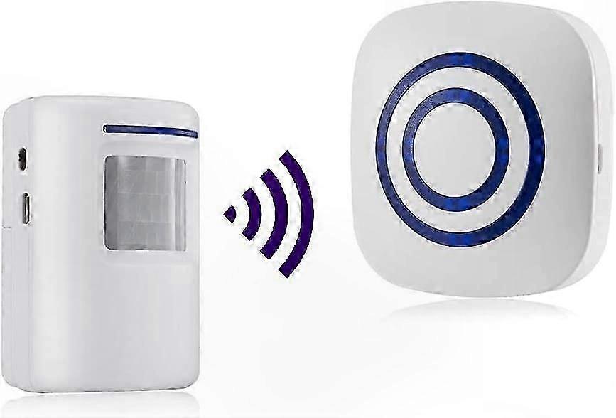 Wireless PIR Motion Sensor Alarm with 38 Ringtones Infrared Detection System for Home Security Alerts