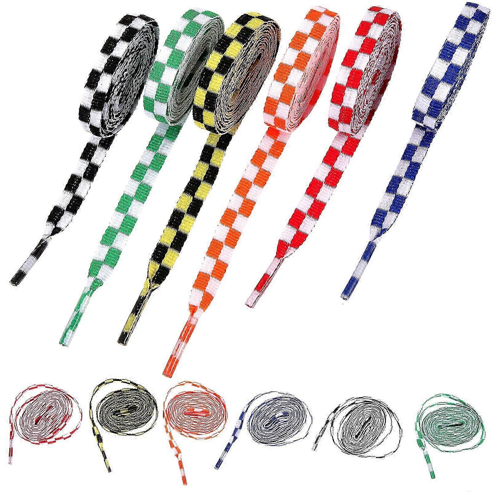 12 Pairs Reusable Flat Shoelaces for Sneakers - Durable Shoe Strings