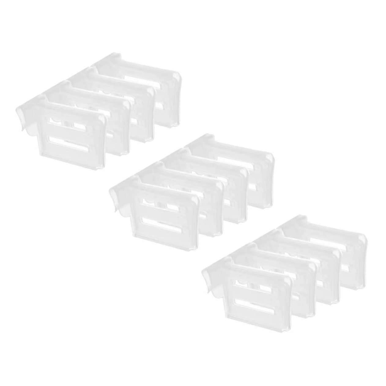 12-Piece Adjustable Refrigerator Dividers for Side Doors, Practical Storage Solutions for Small Foods and Cans, Durable Design