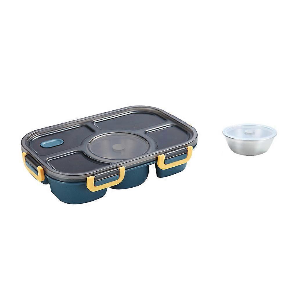 Bento Lunch Box Sealed Design For Business Trips With Material Navy Color 1 Pc