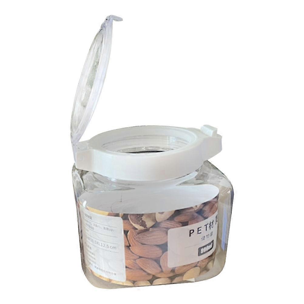Square Airtight Container For Preserving Dried Foods And Grains Designed For Kitchen Use With Practical 900ML Size 1Pack