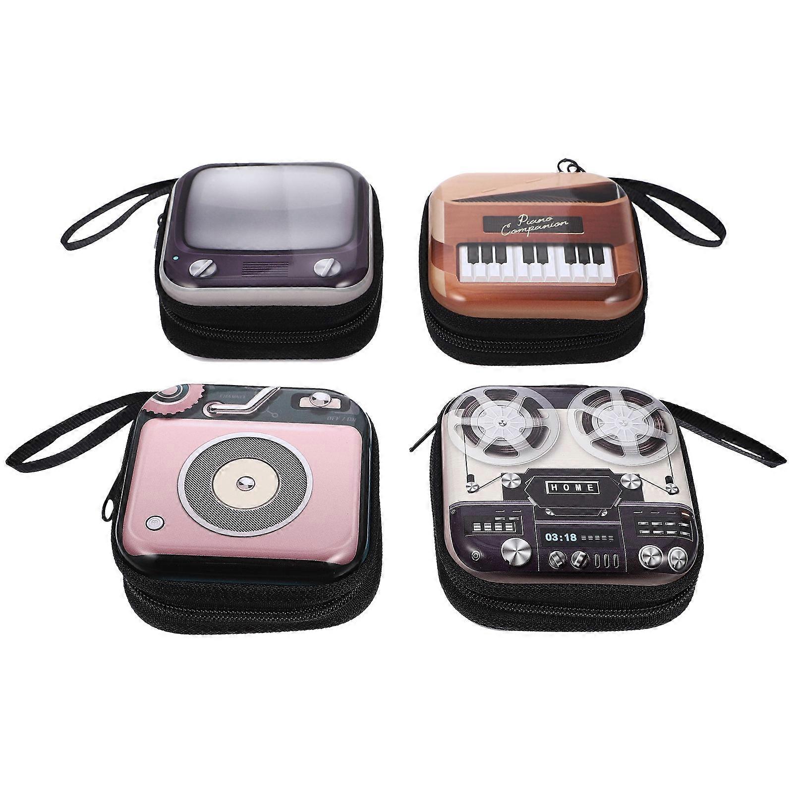 Change Purse 4Pcs Compact Zipper Pouch Wallet For Playtime Kids Toys Assorted Color Reusable