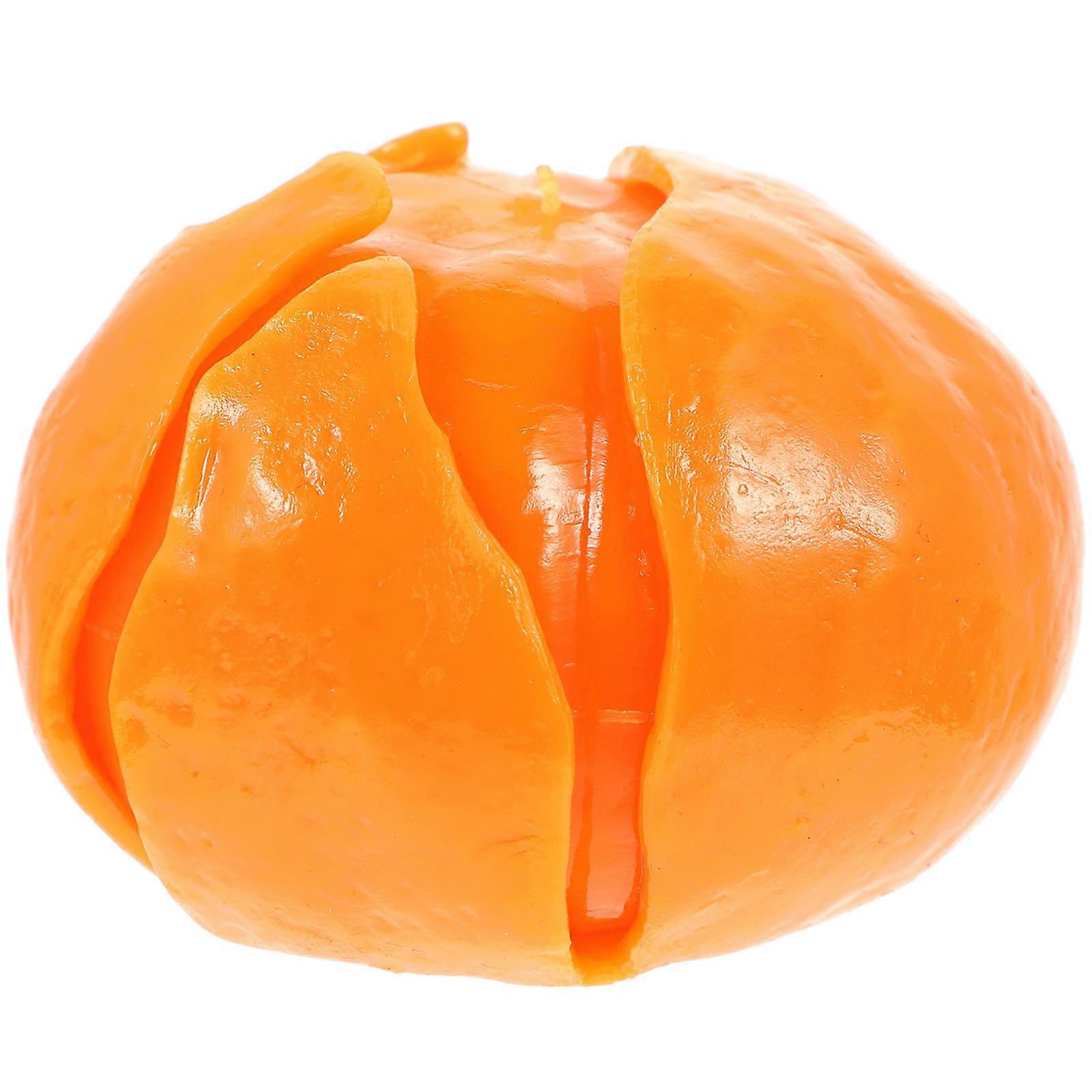 Stress Toys Peeled Tangerine Model Ornaments 7X5.5CM Orange Emotional Stress Release 1Pcs