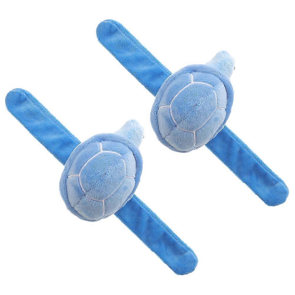 Animal Themed Slap Bracelets 2Pcs Cartoon Turtle Wristbands Suitable For Children And Adults Compact Design Comfortable To Wear