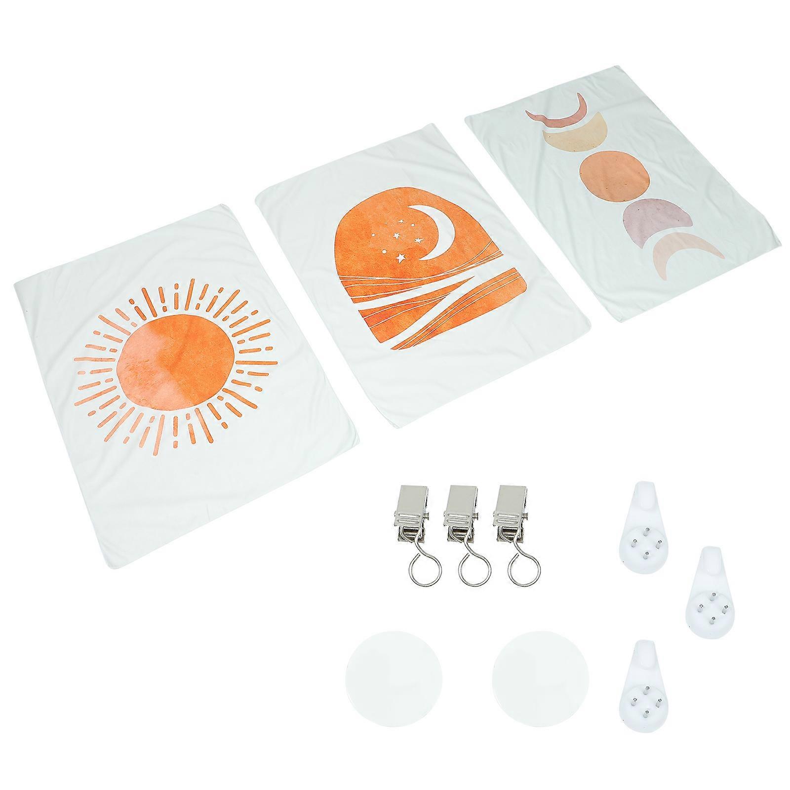 Wall Decor Tapestries Polyester Material Indoor Use 100x70cm 3Sets