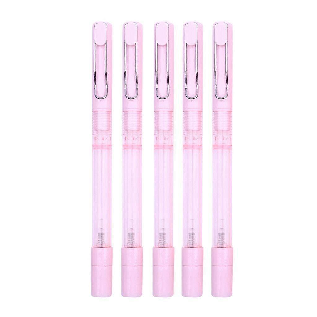 Portable Refillable Multifunction Spray Pen Set of 5 for Mister Gel - 10ml Capacity, Lightweight Design, Clear Body