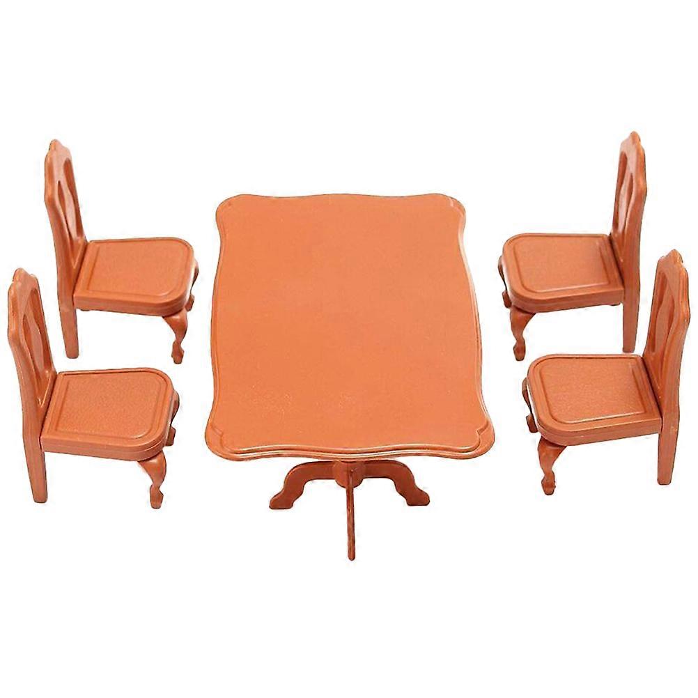 Miniature Furniture Set for Decor Assorted Color PP Material Lightweight Easy to /12 Scale