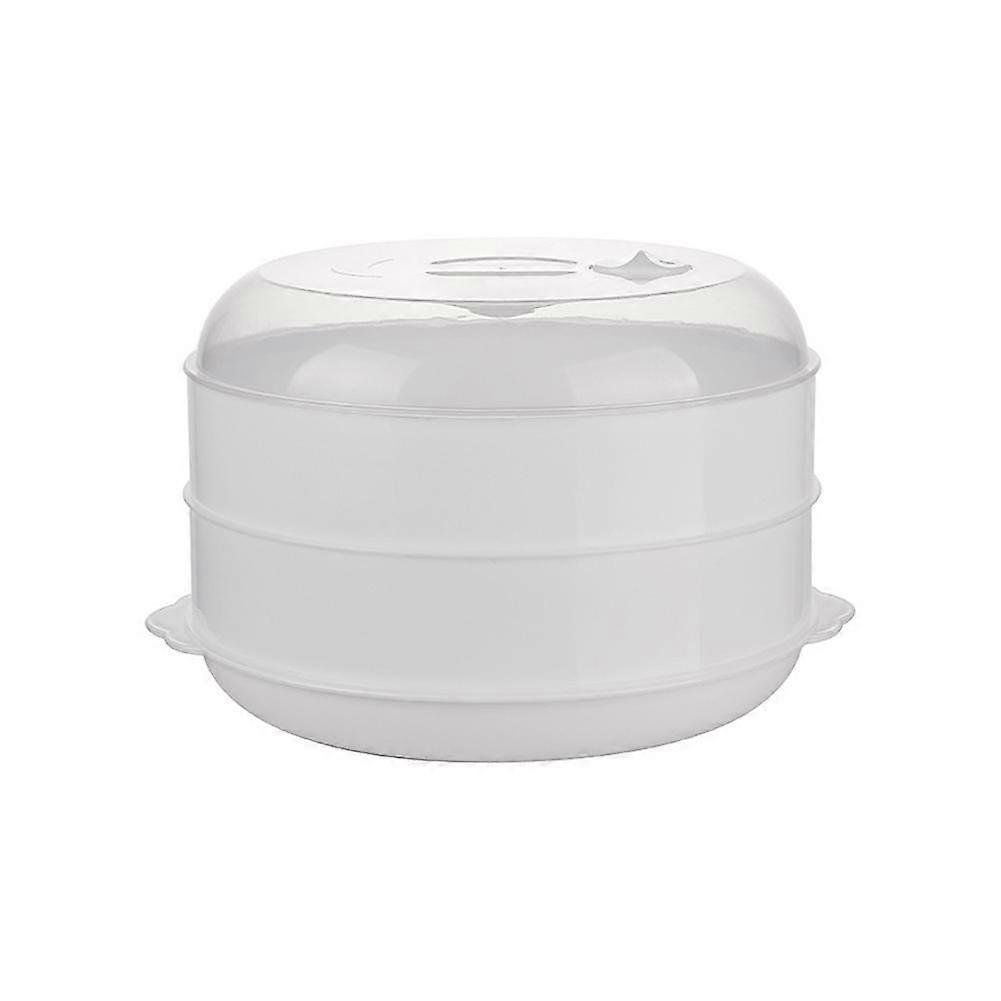 Double Plastic Steamer Microwave Oven Steamer With Lid Cookware Cooking Tools