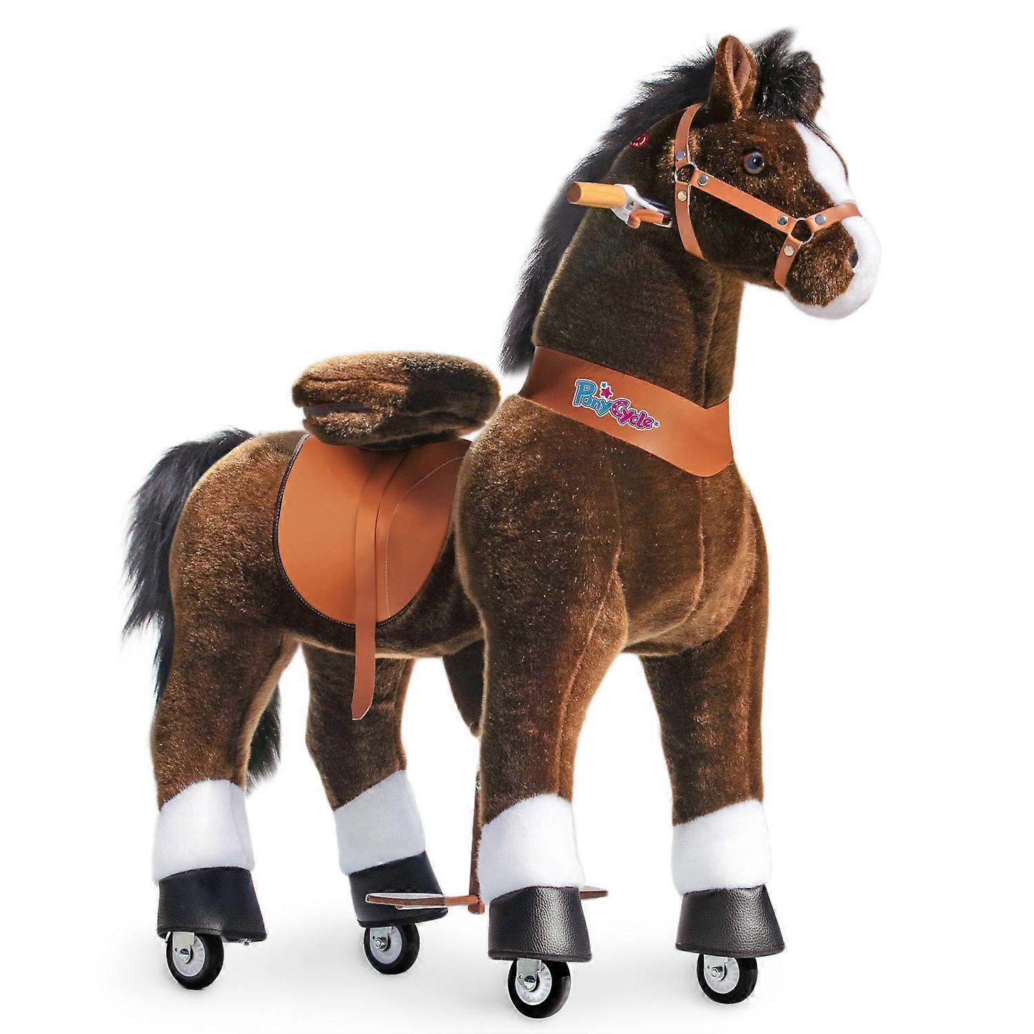 PonyCycle® Modèle U Ride On Cheval Taille 5 Pour 7 Ans + Chocolat