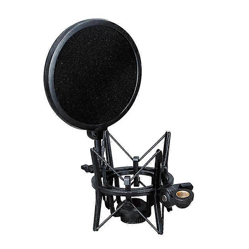 Microphone Mic Professional Shock Mount Pop Shield Filter Screen Adjustment