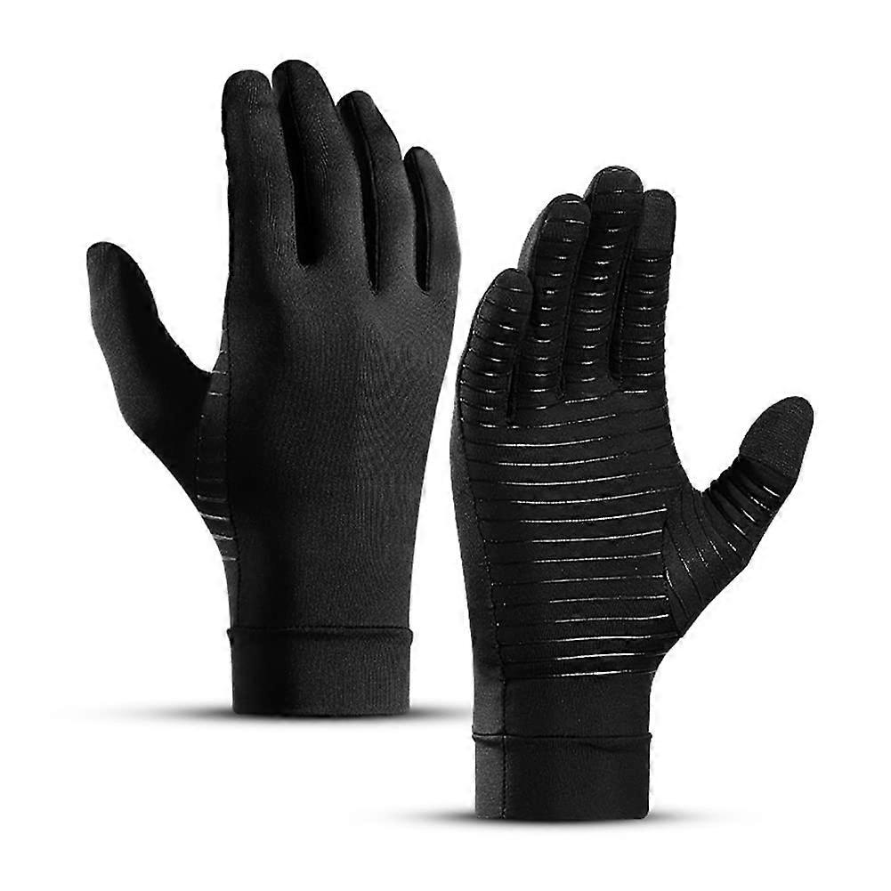 2Piece Compression Gloves for Arthritis Relief, Carpal Tunnel Pain Relief, Rheumatoid Support, Unisex, Size Small