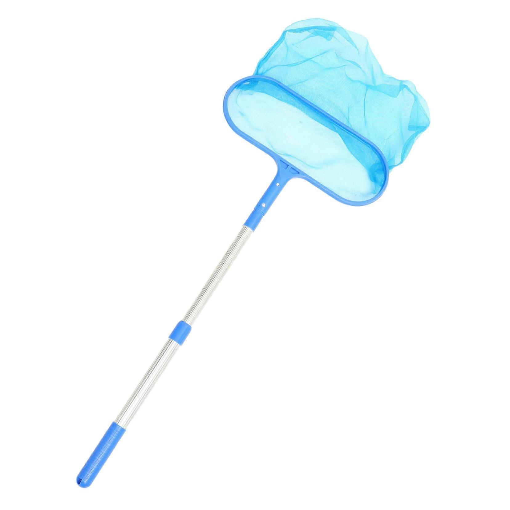 Telescopic Leaf Skimmer with Pole Professional Pool Cleaning Net for Leaves, Insects, and Dirt Retractable Design for Easy Handling and Maintenance