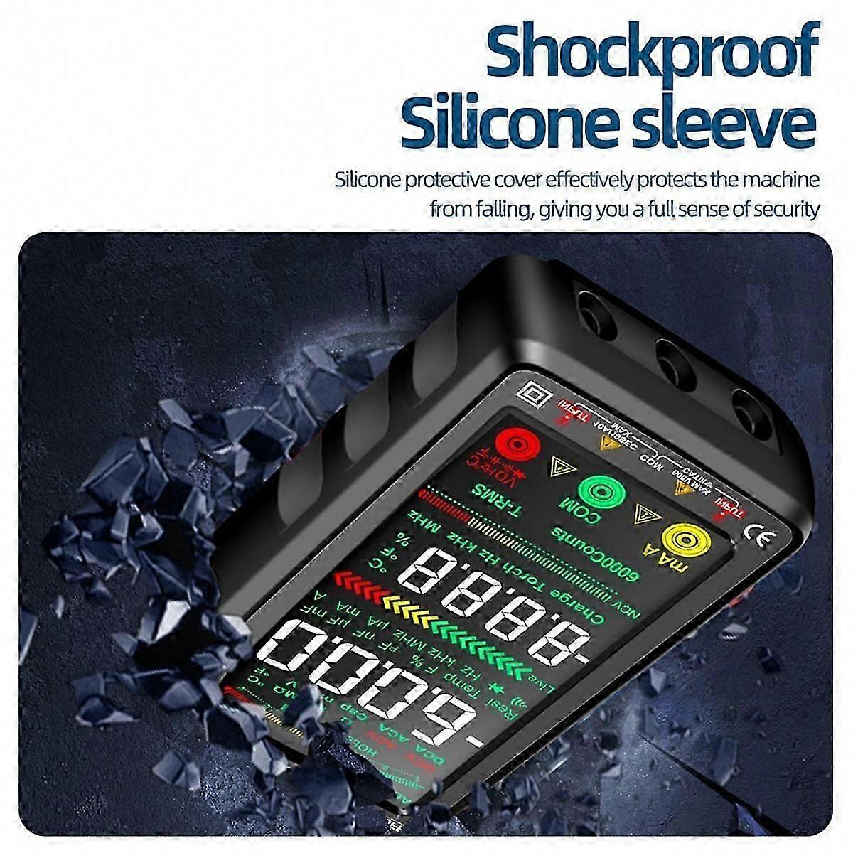 682 Smart Professional Multimeter AC/DC Voltage Current Tester Rechargeable Ohm Diode Capacitance Meter Tool