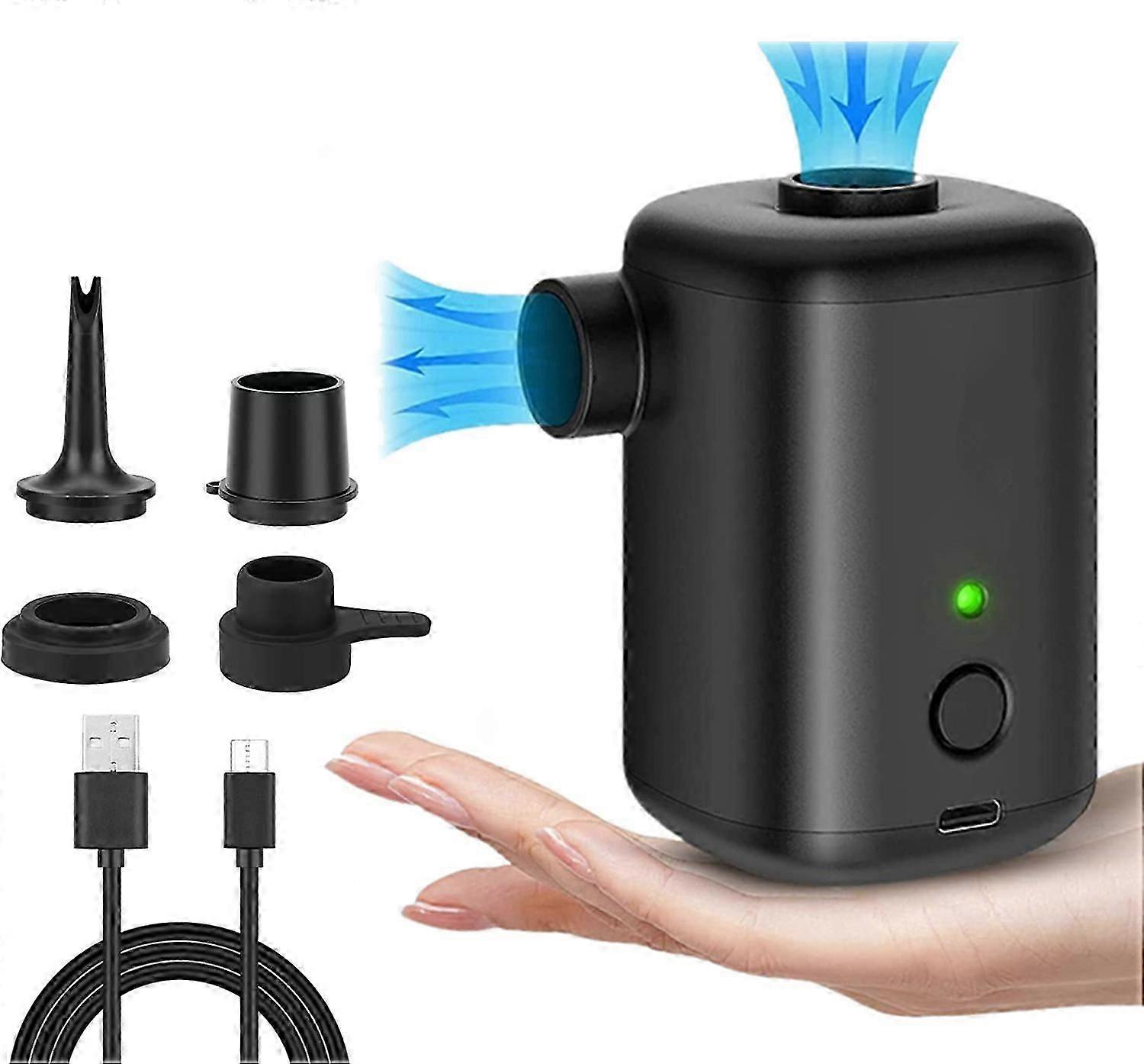 Electric 3000mah,rechargeable Inflatable Air Mattress Pump,portable With 4 Air Jets