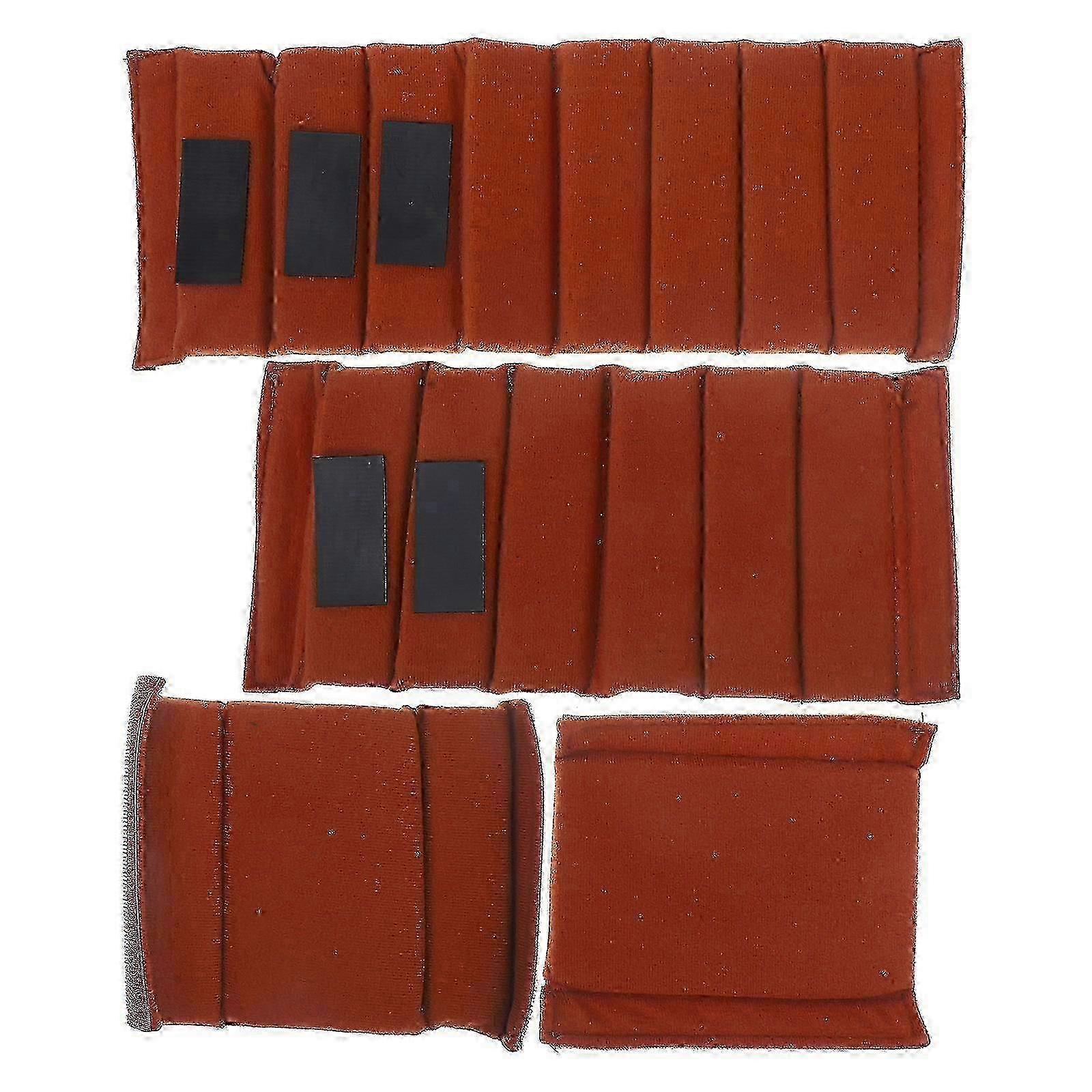 4Pcs Camera Bag Insert Dividers with Hook & Loop Straps, Light Brown 31x12.3x1.5cm Organizer for DSLR Bags
