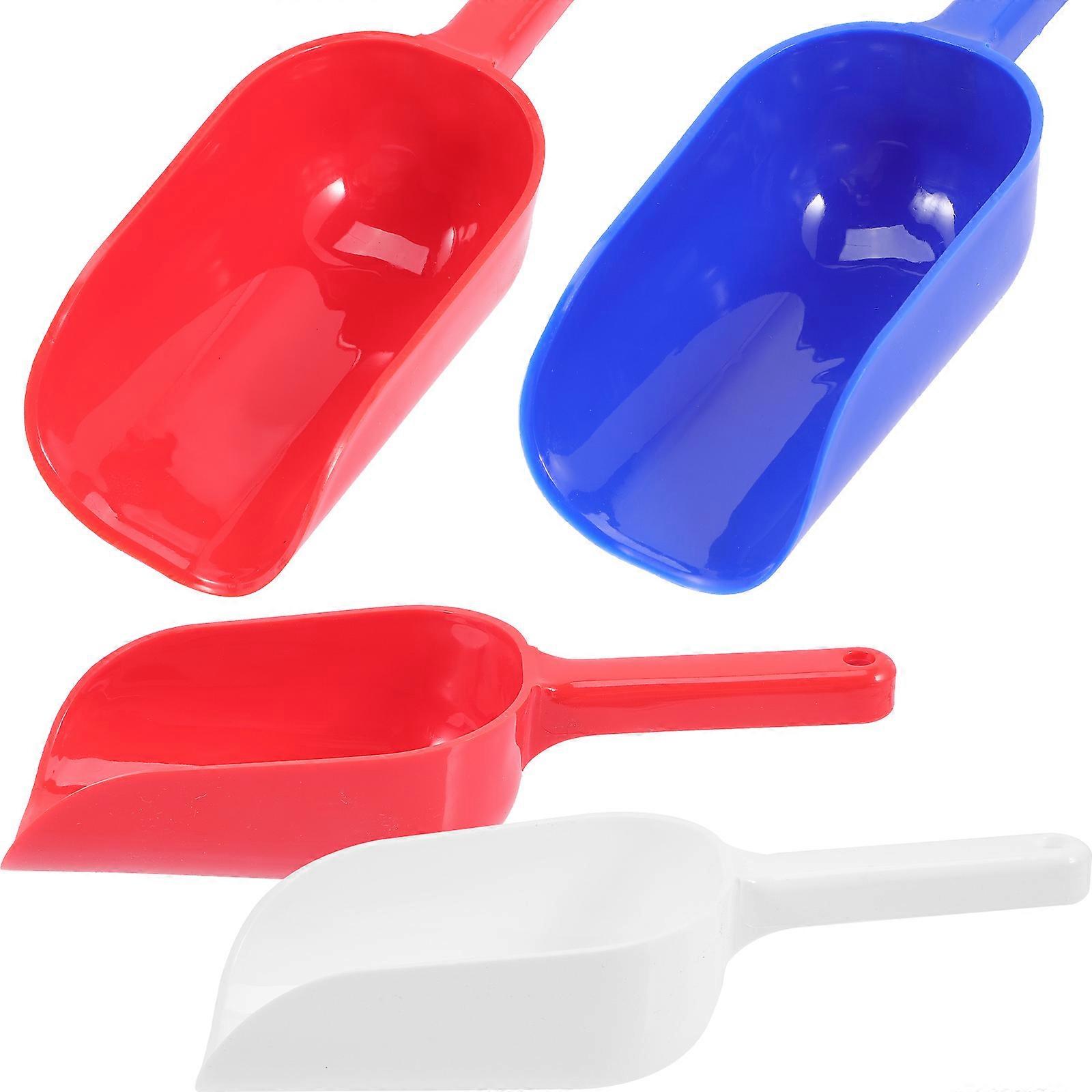 4Pcs Children's Colored Sand Digging Beach Pet Food Scoop